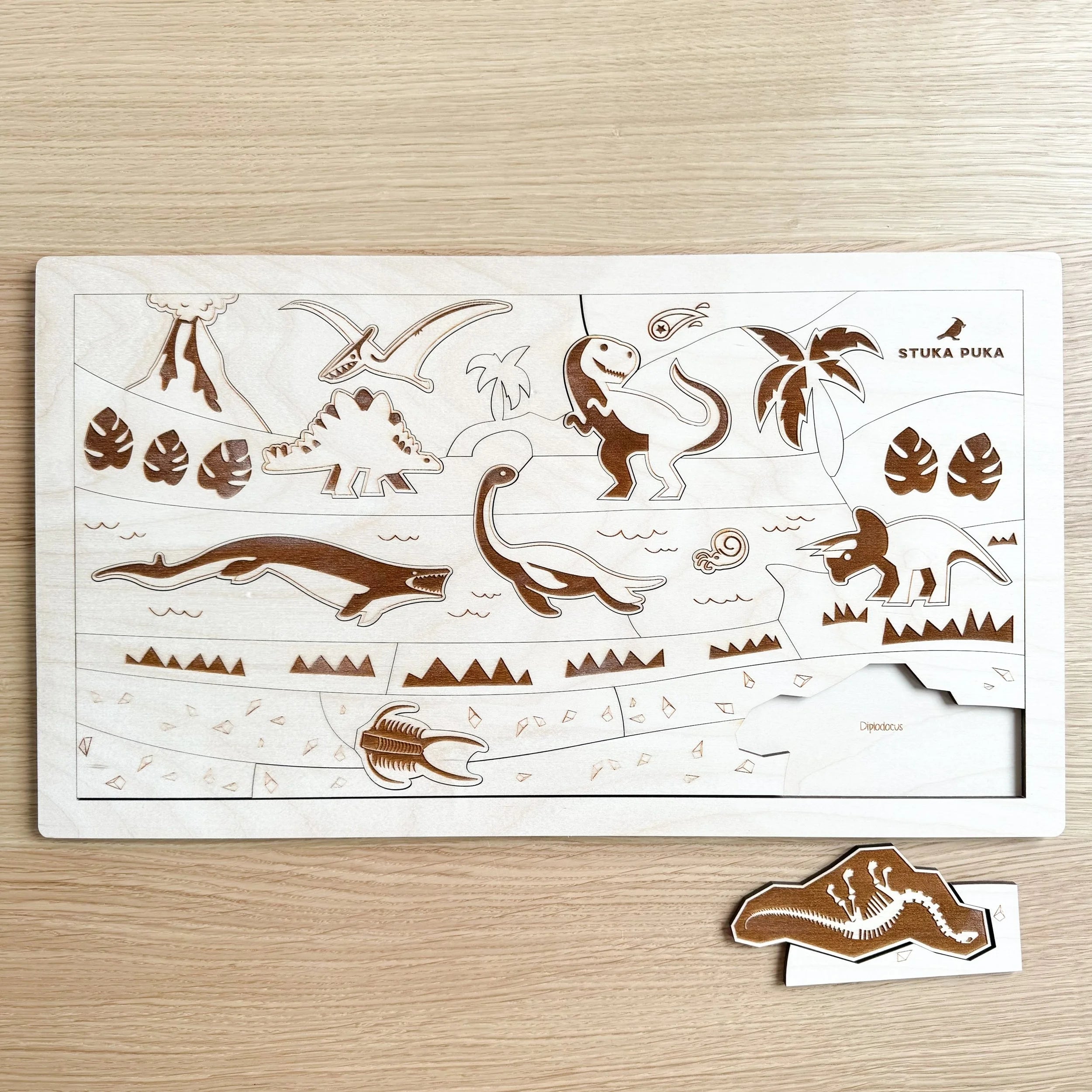 Puzzle en bois du monde perdu