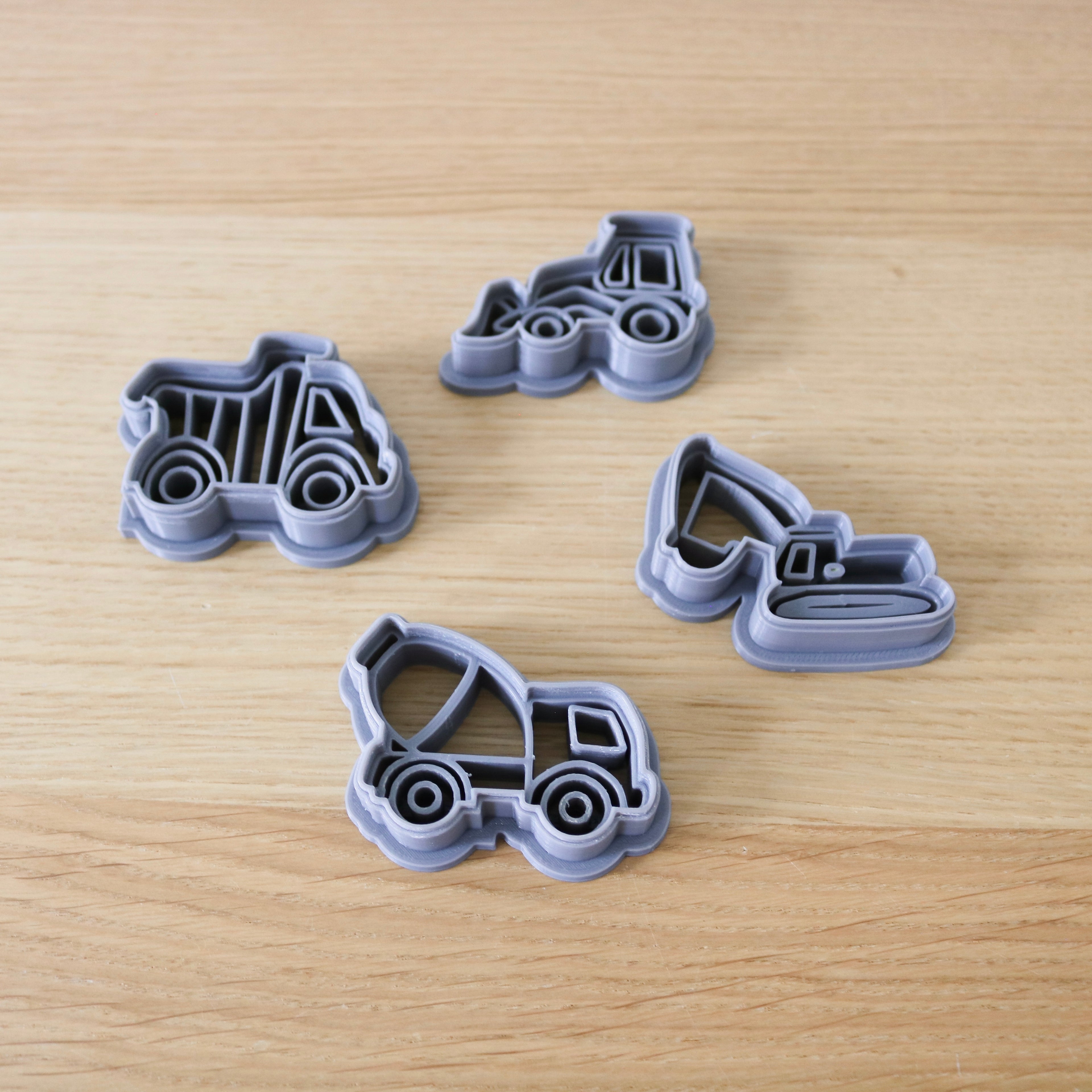 Construction Vehicle Play Dough Cutters