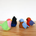 Oiseaux en feutre (4 pièces)