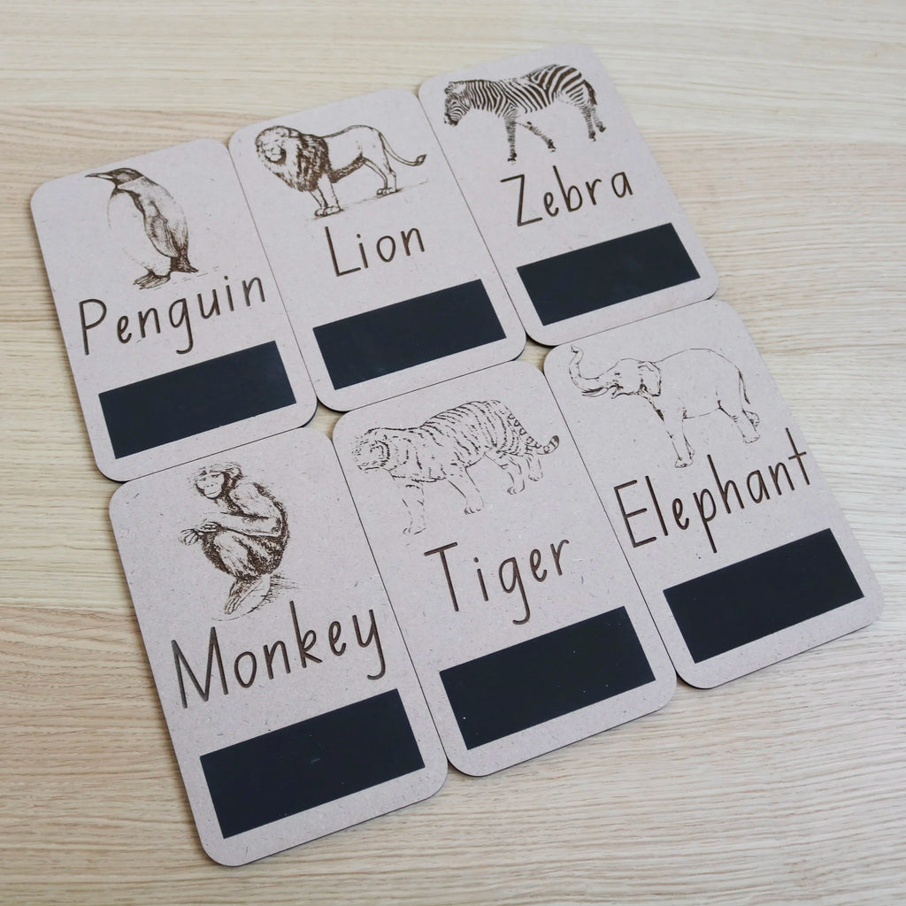 Cartes mémoire sur les animaux sauvages