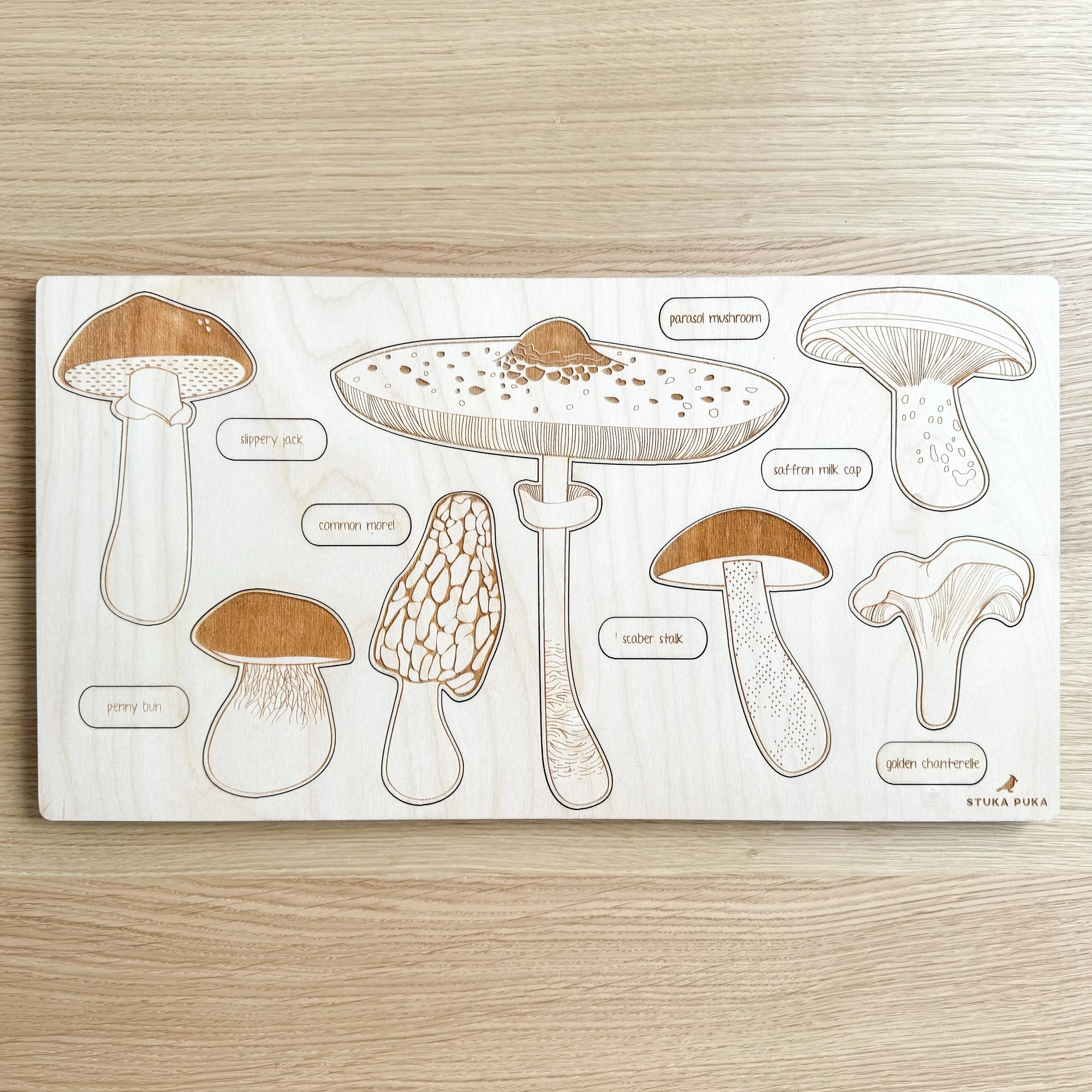 Puzzle en bois « Surgit comme des champignons »