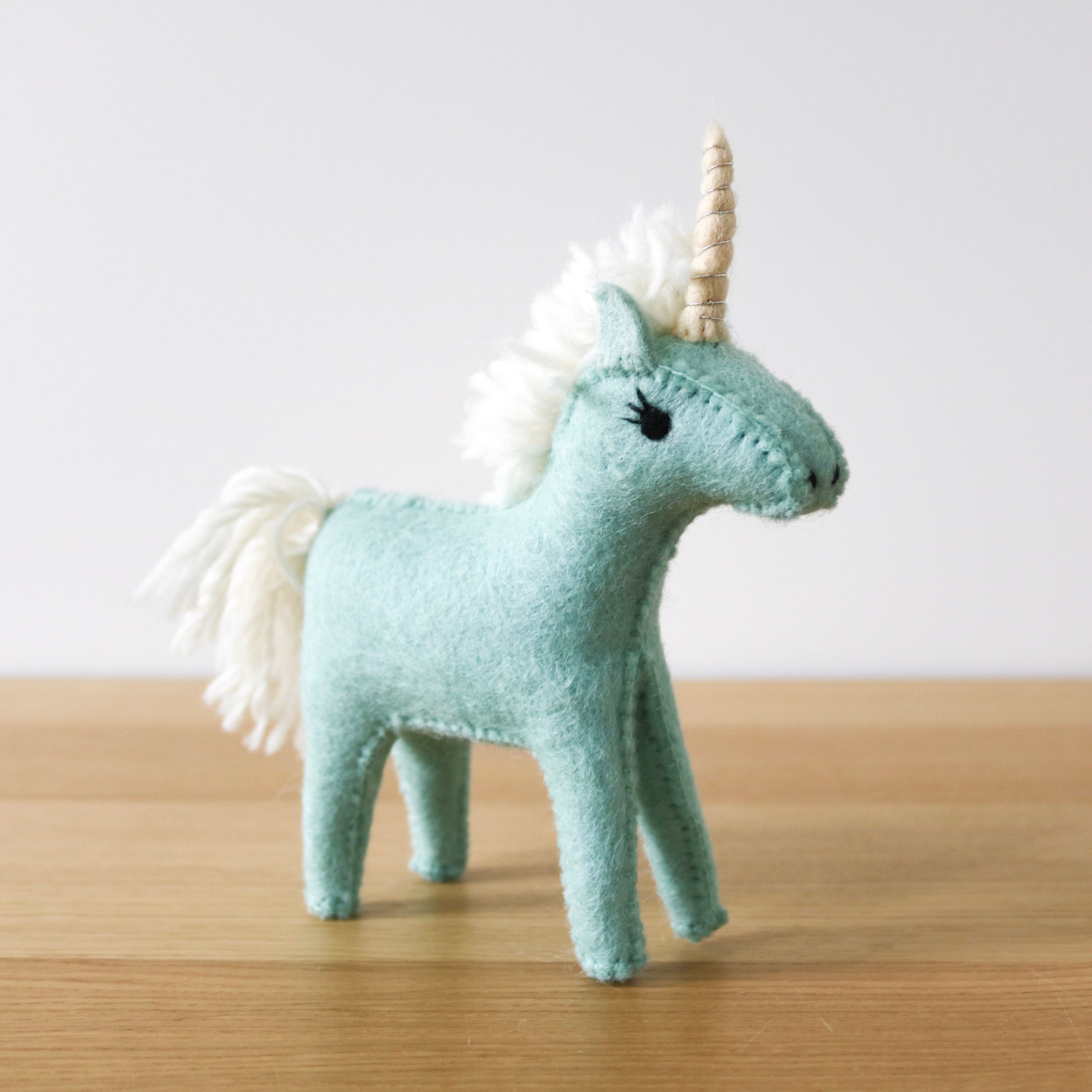 Felt Blue Unicorn