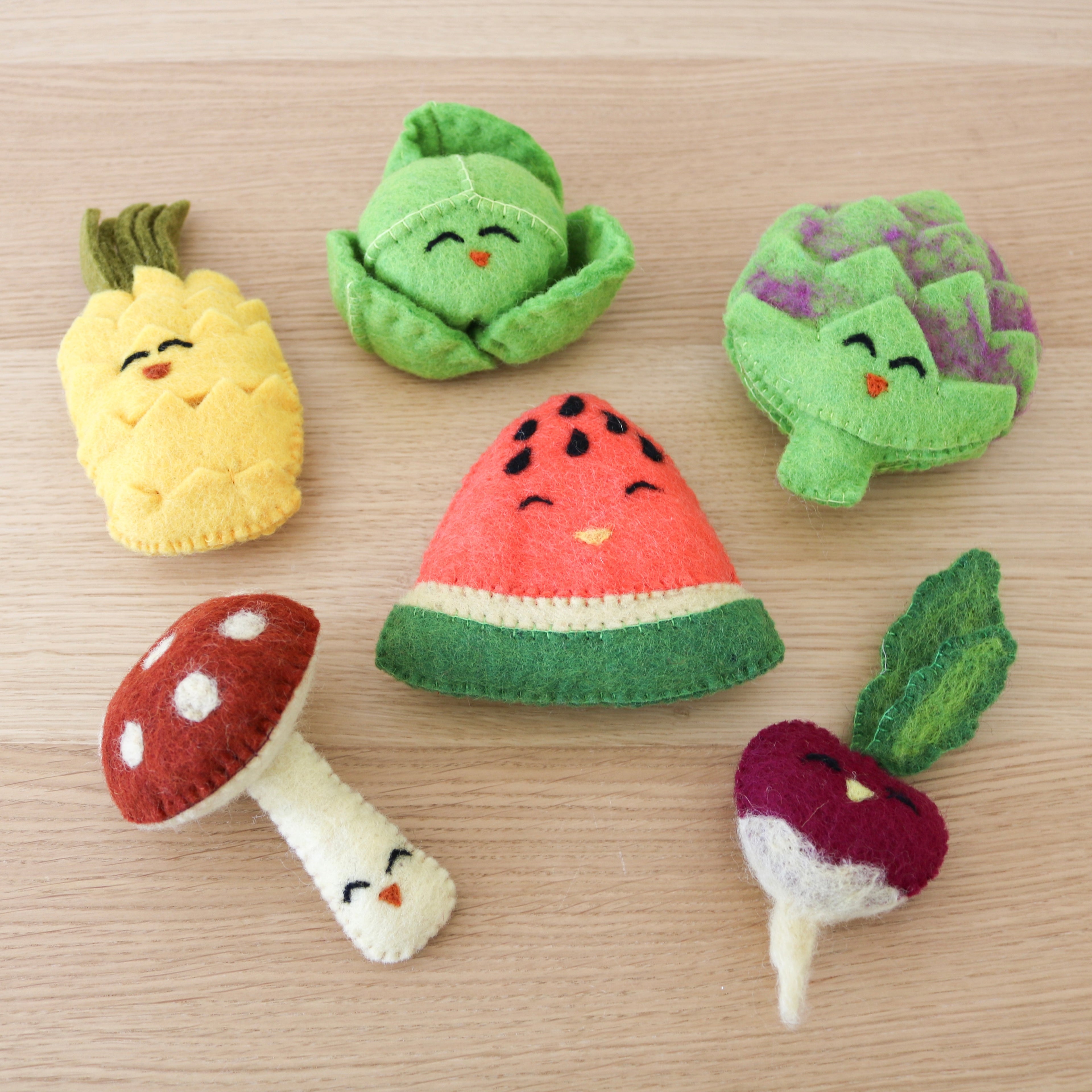 Felt Fruits and Veggies