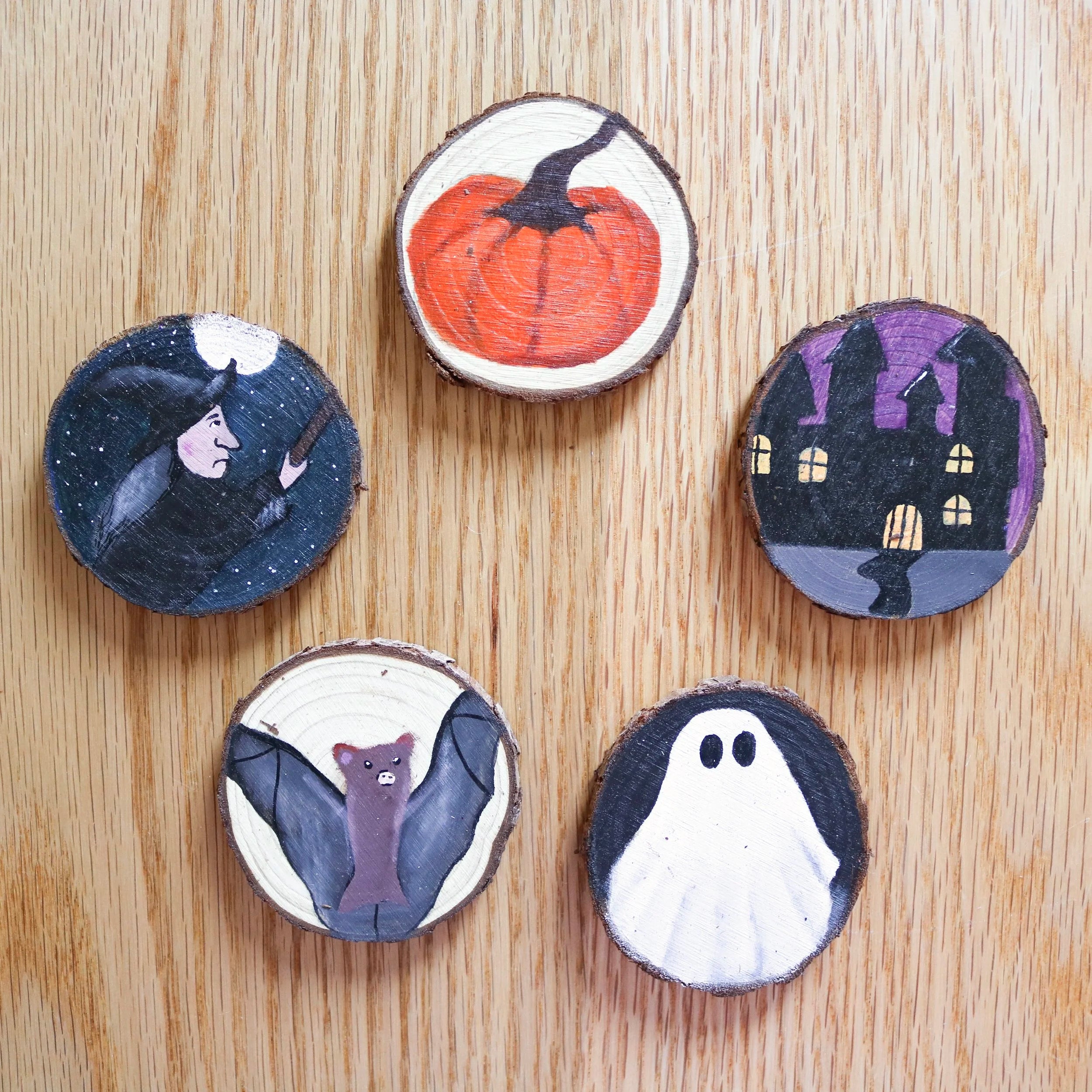 Halloween Tree Slices