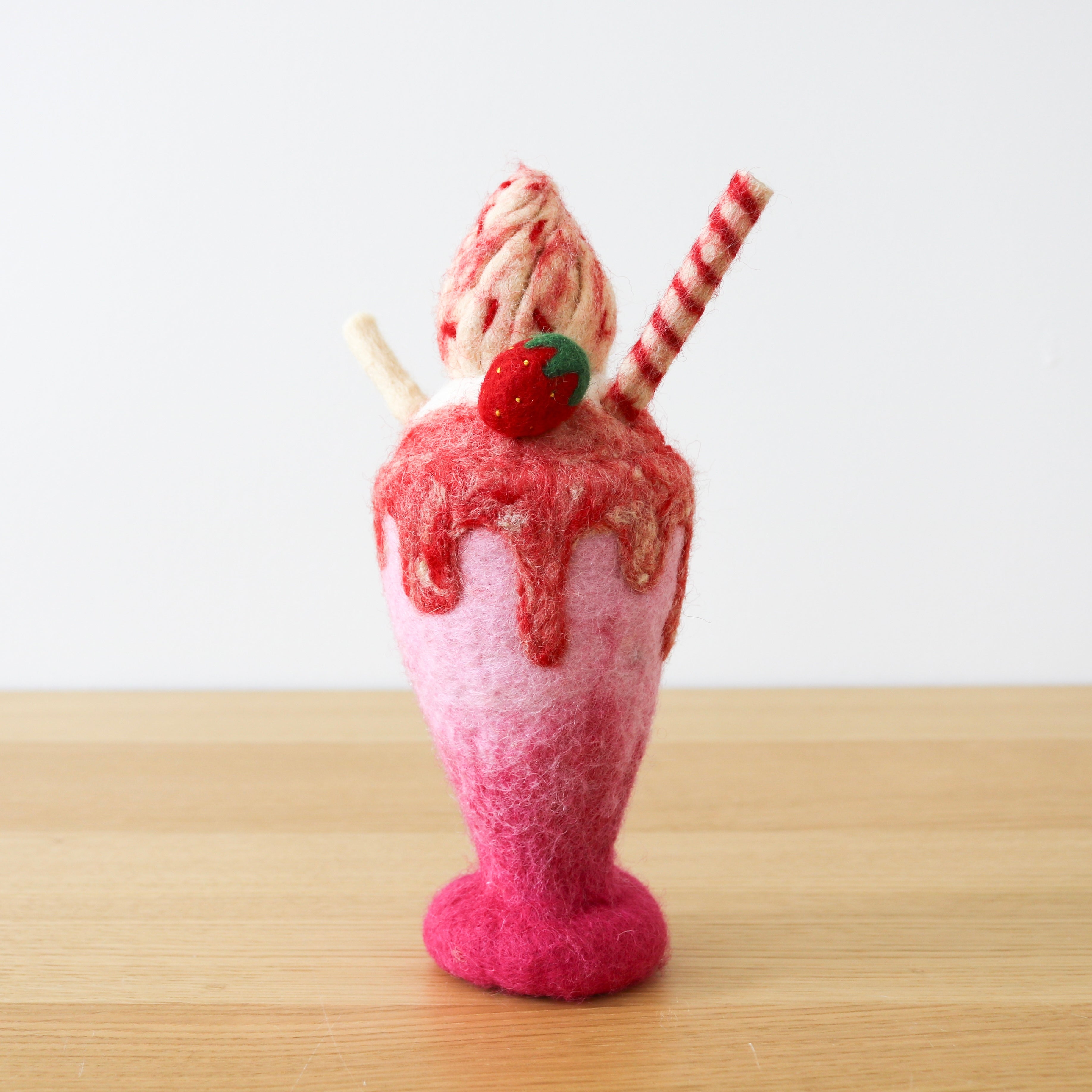Felt Strawberry Milkshake
