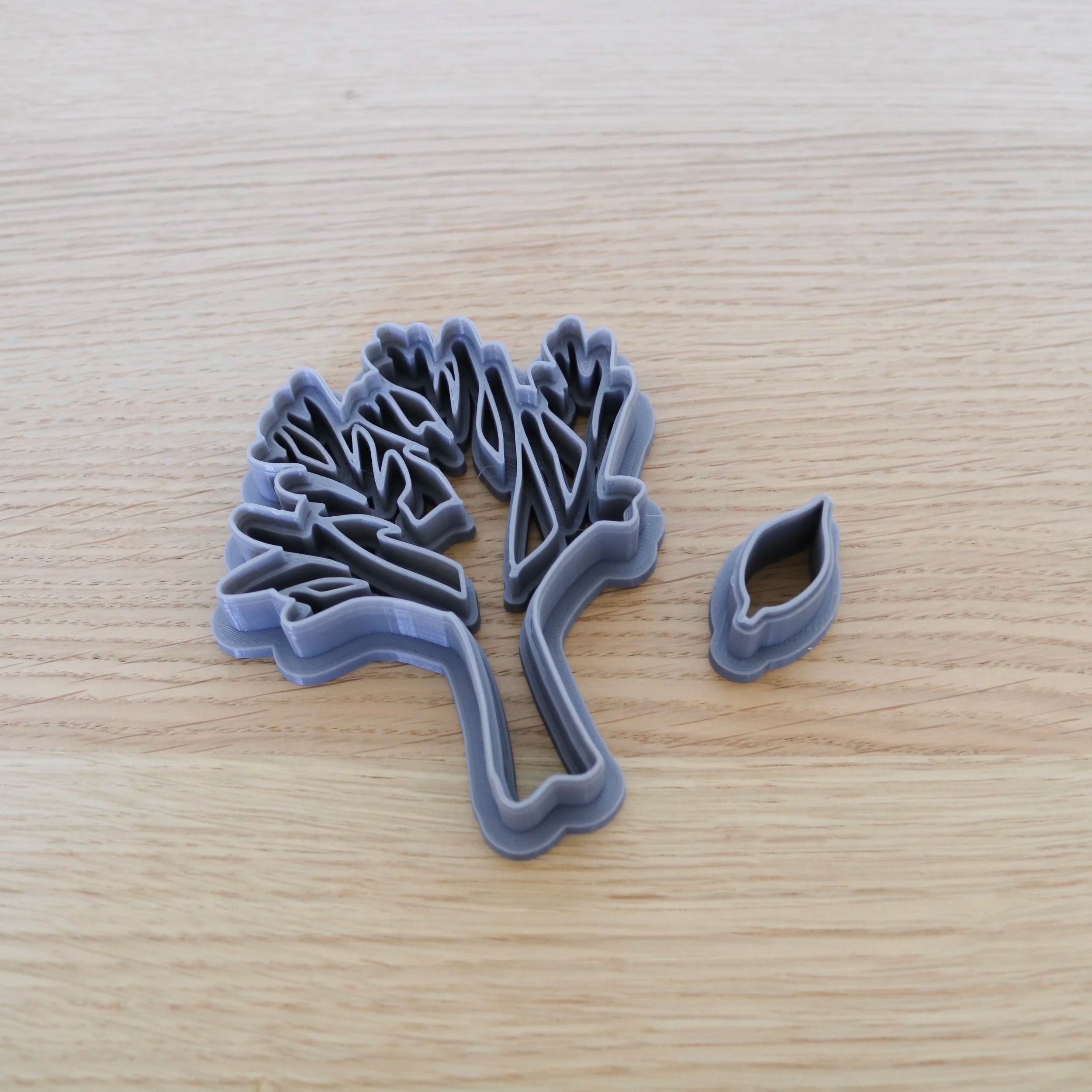 Tree and Leaf Play Dough Cutters