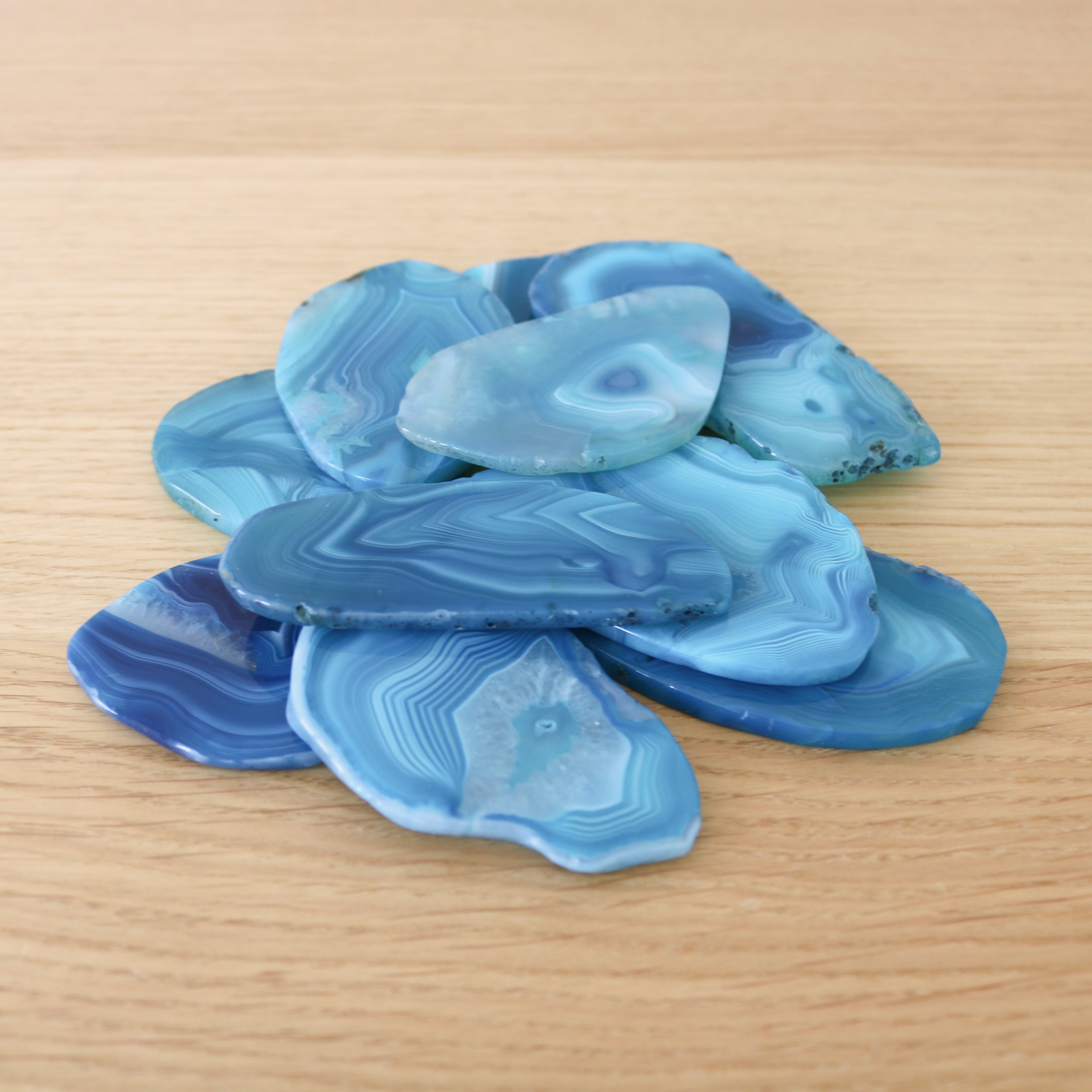 Blue Agate Slices