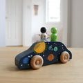 Outer Space Car with Astronaut and Alien Peg Dolls