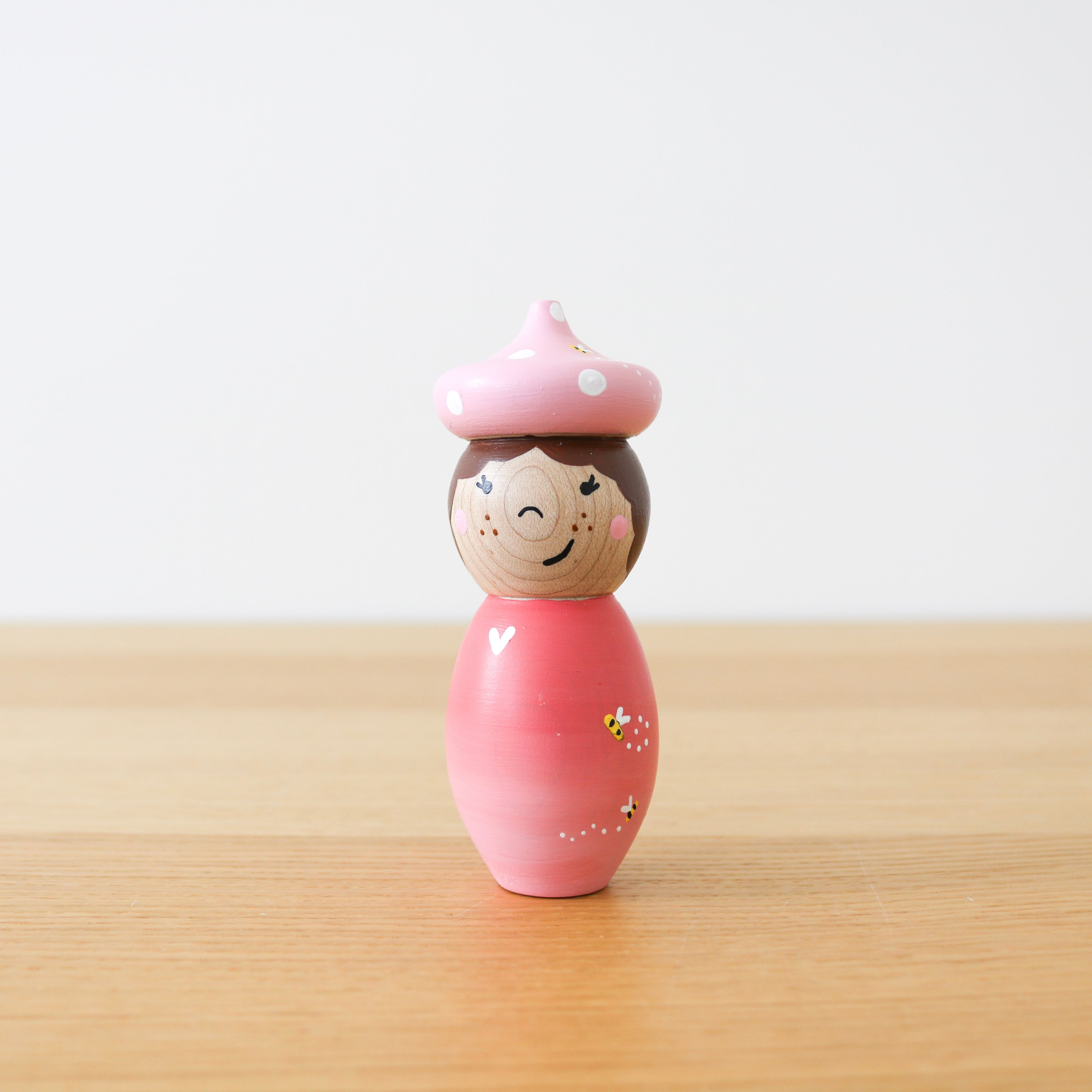 Jumbo Bee Peg Doll