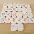 Hand Sign Alphabet Tiles