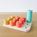 Wooden Stacking Pegboard