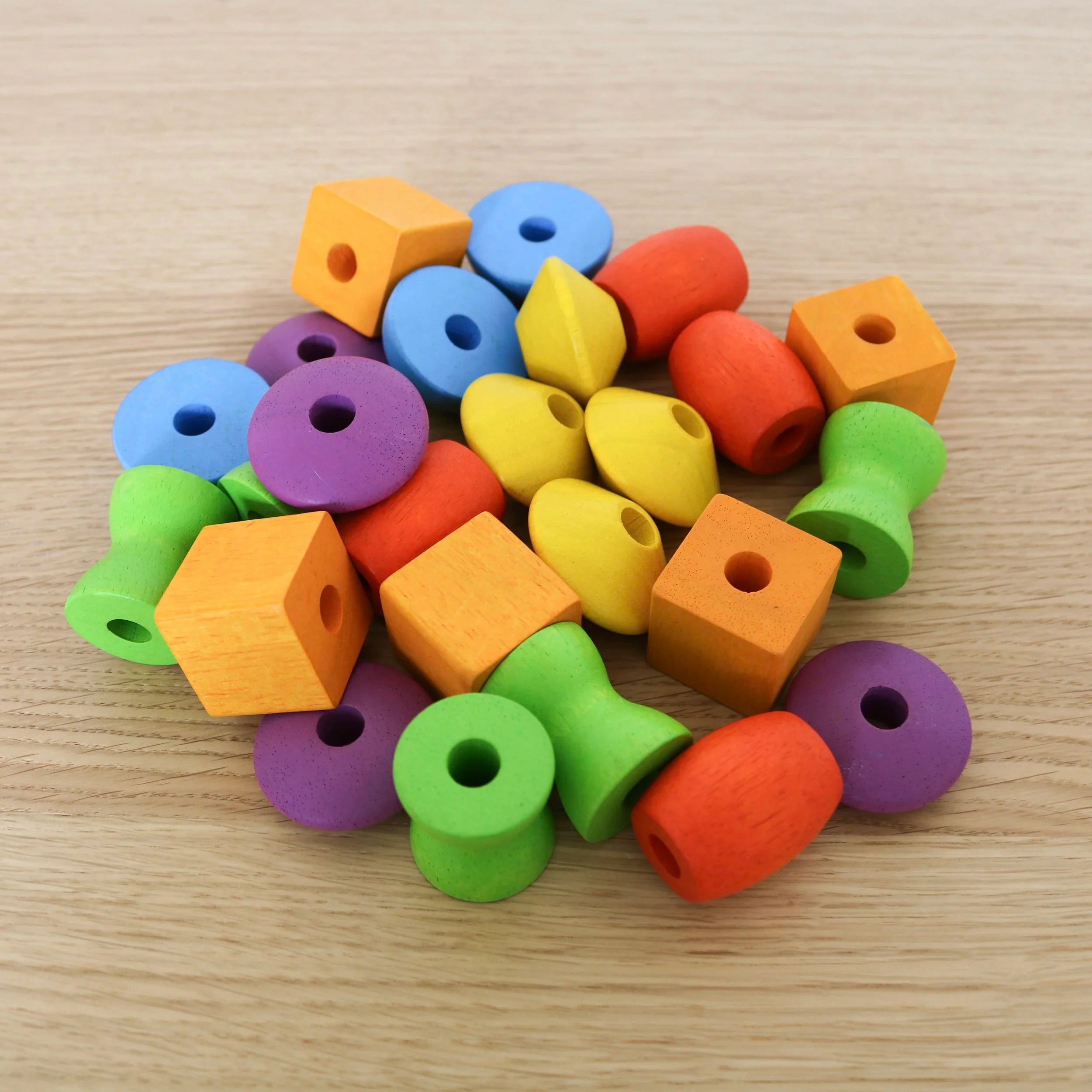 Perles de laçage géométriques (25 pièces)