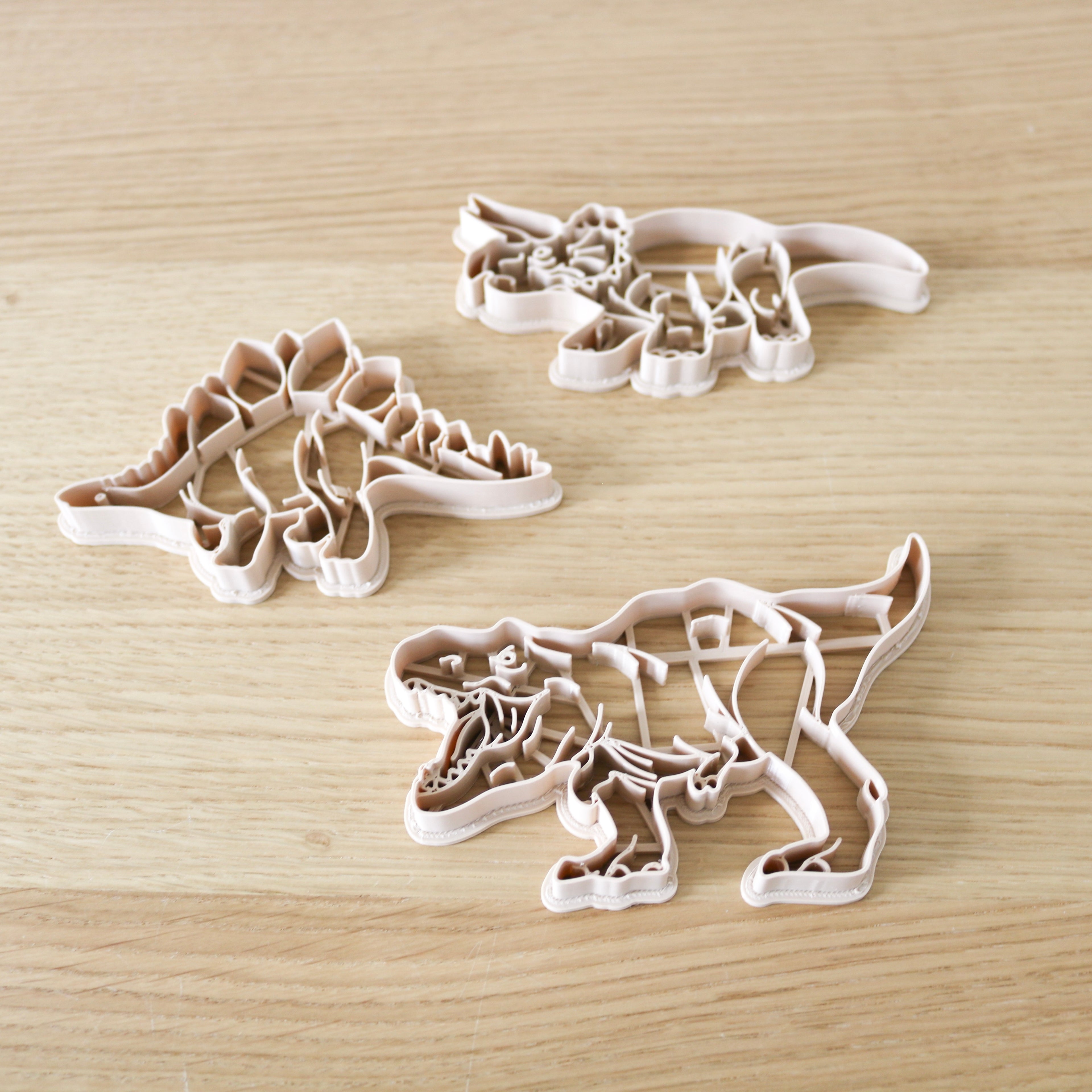 Dinosaur Play Dough Cutters (3 pcs.)