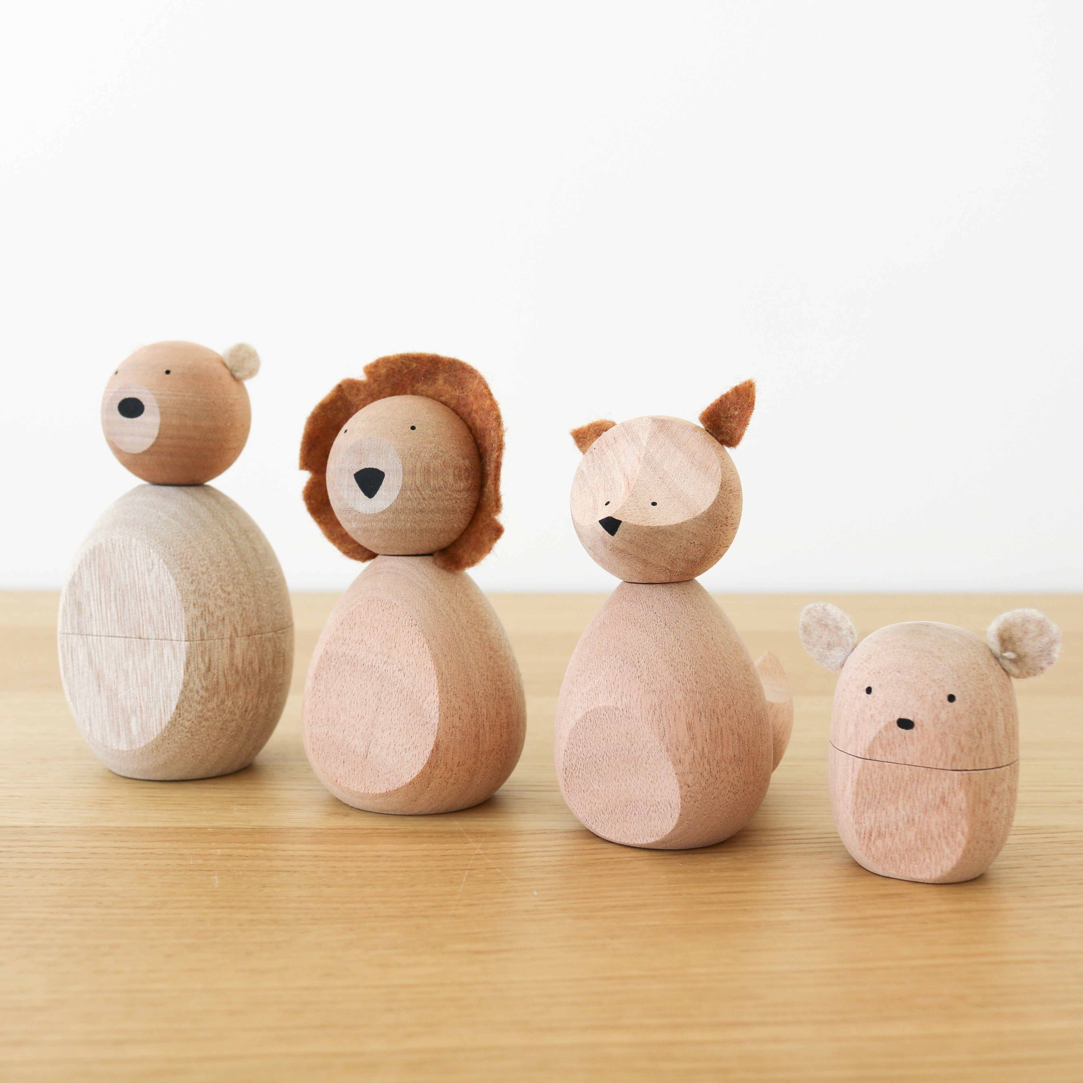 Magnetic Wooden Animals