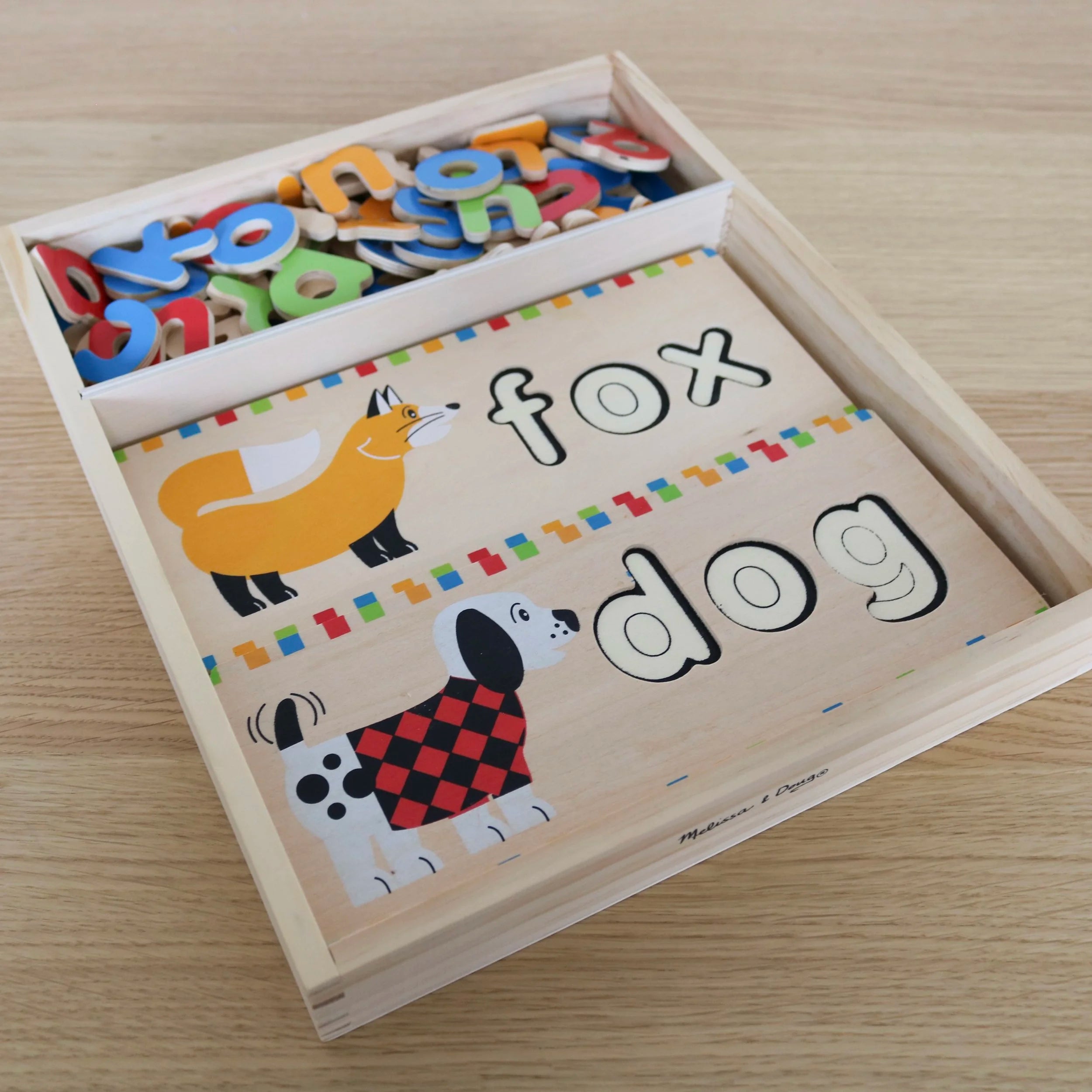 Premiers mots, tableaux d'orthographe en bois