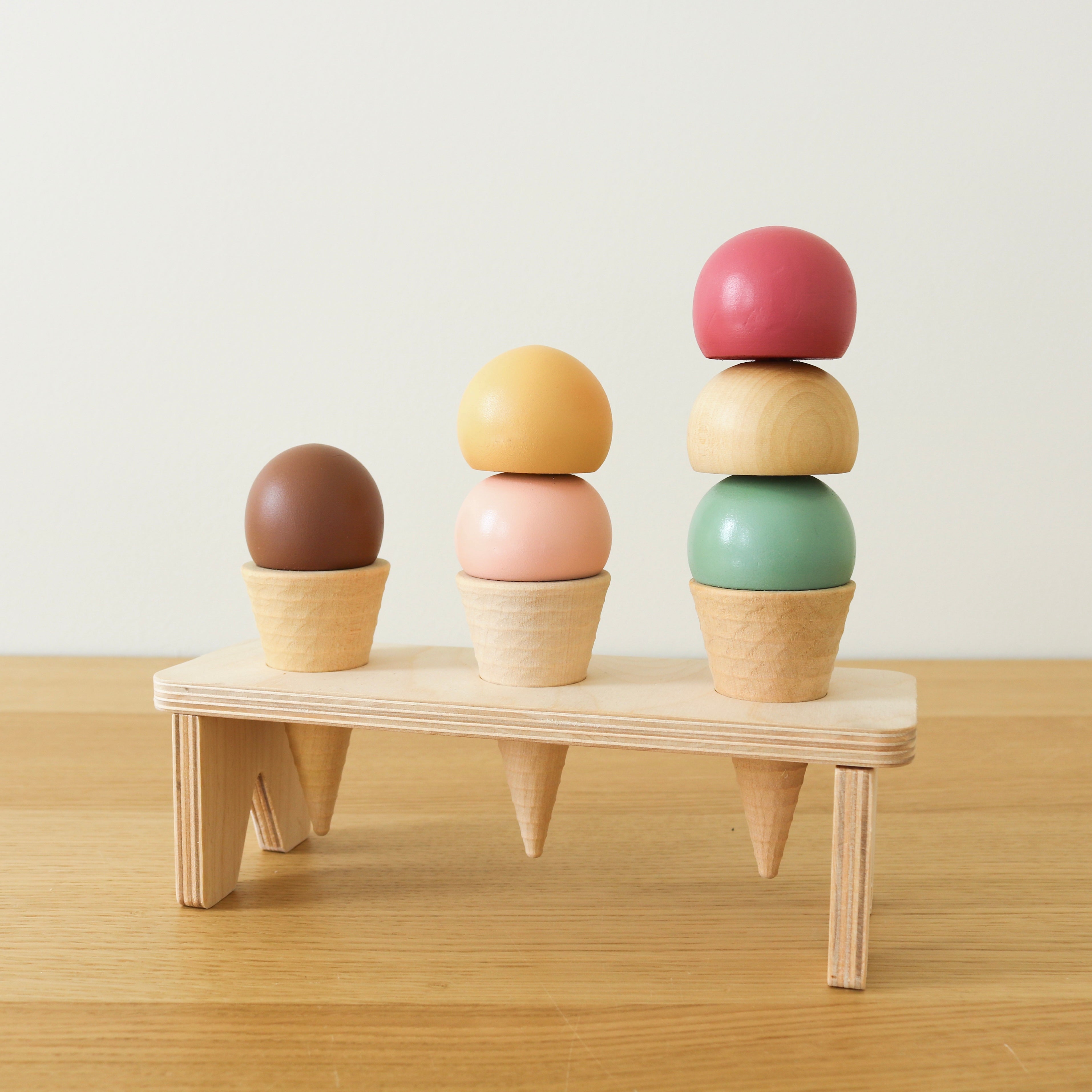 Wooden Ice Cream Cones