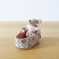 Baby Mouse in Carry Cot (Rose)