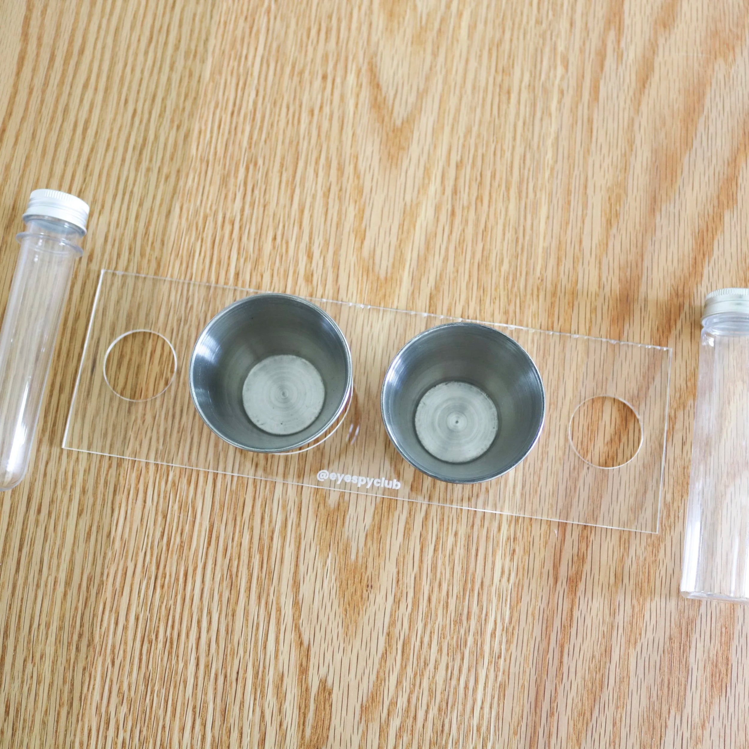 Acrylic Potion Holder for Trofast, 2 Tubes and 2 Ramekins