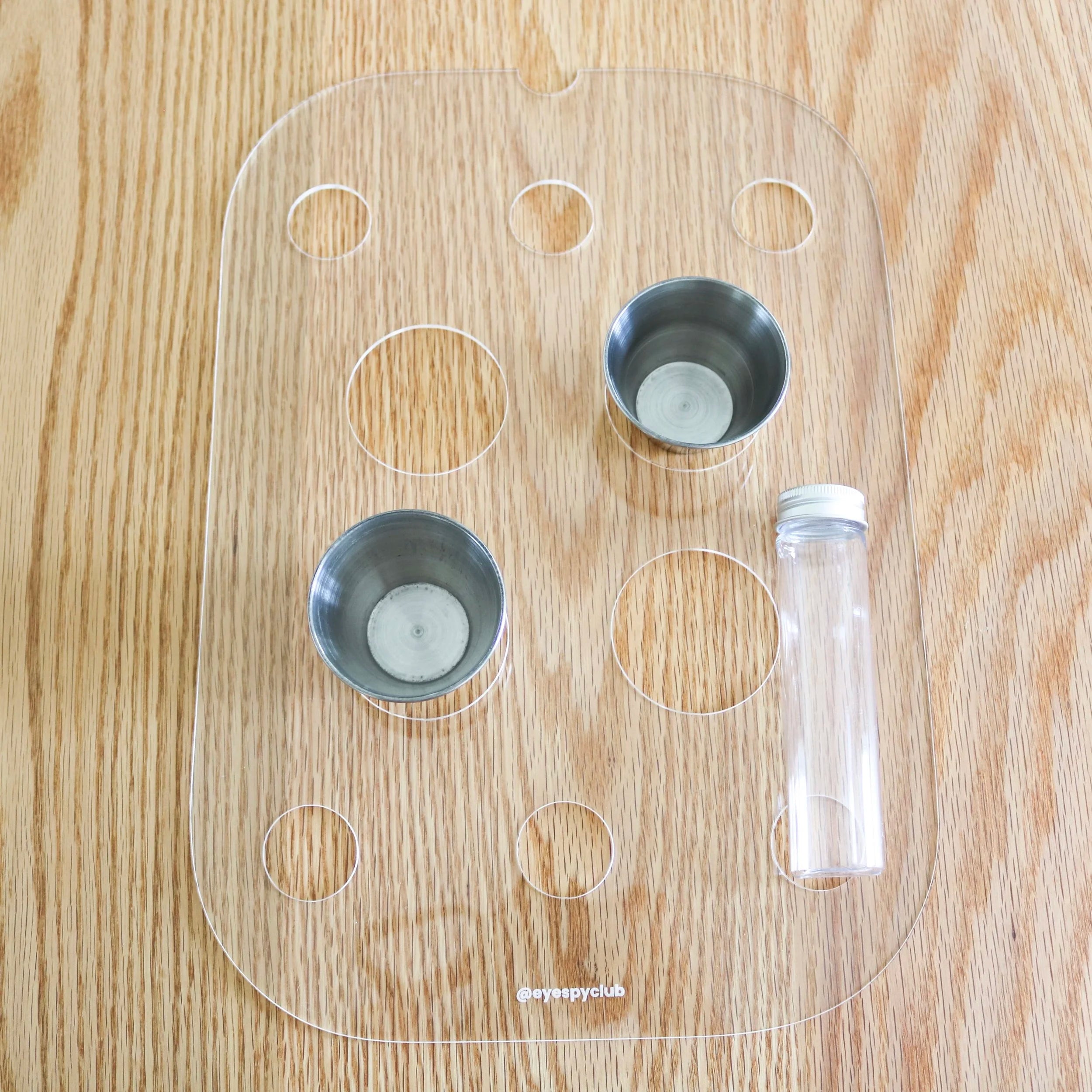 Acrylic Potion Board for Trofast, 6 Tubes and 2 Ramekins