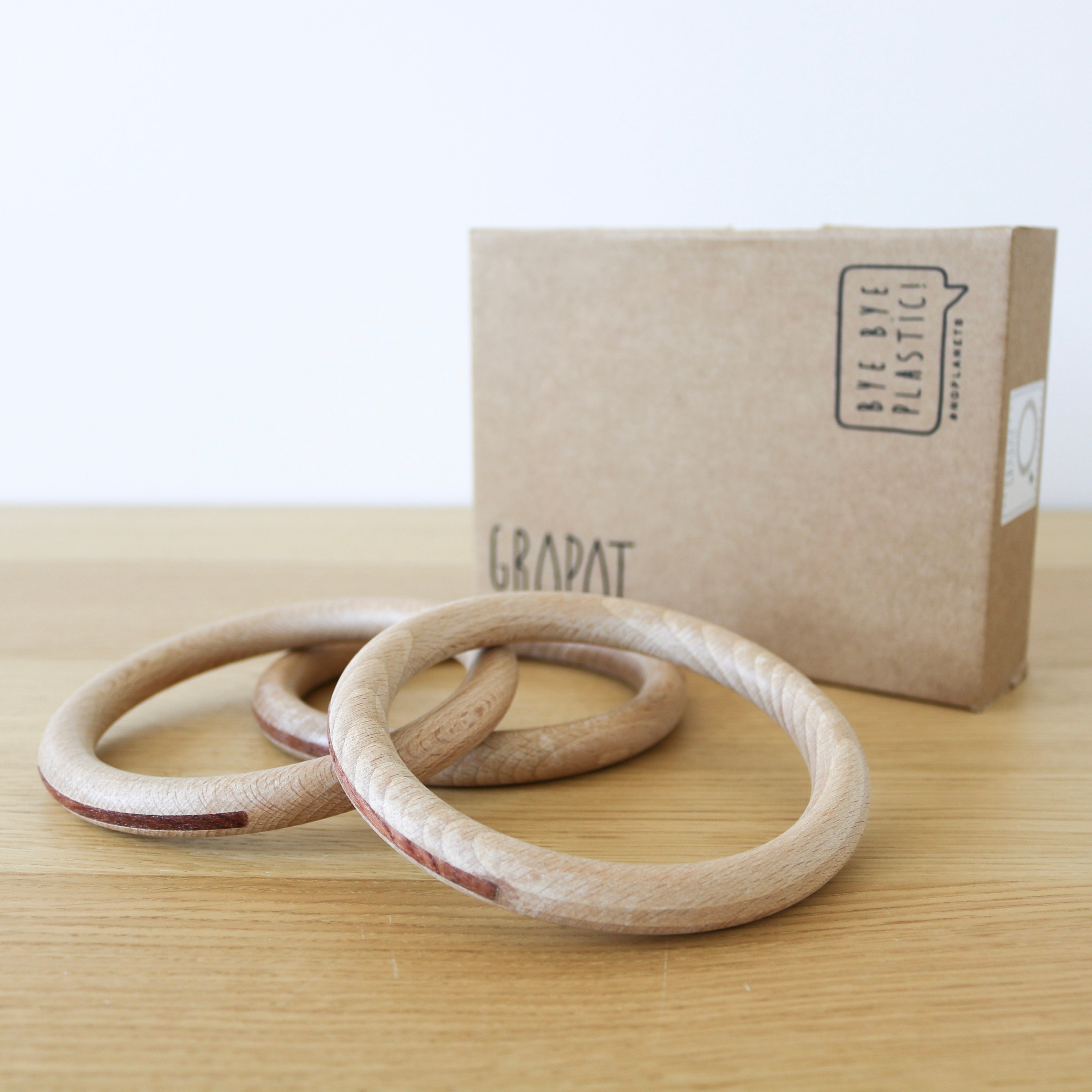 Natural Hoops (13cm) (3 pcs.)