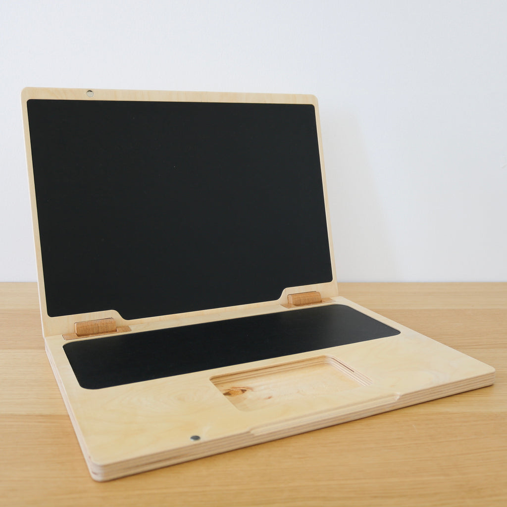Wooden Chalk Laptop