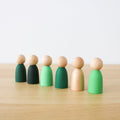 Poupées en bois pour la Saint-Patrick (6 pièces)