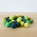 Boules de feutre vert (40 pièces) 
