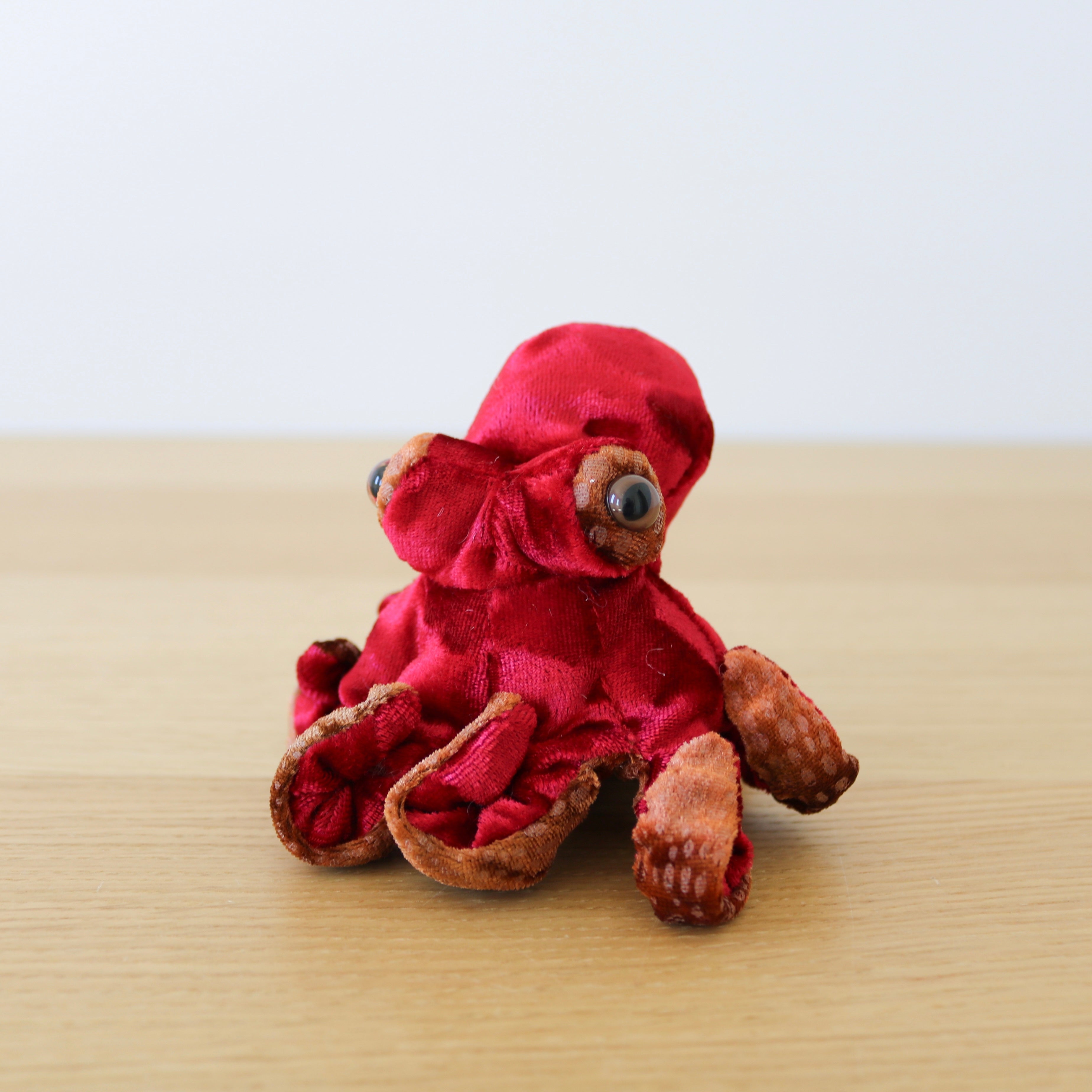 Red Octopus Finger Puppet
