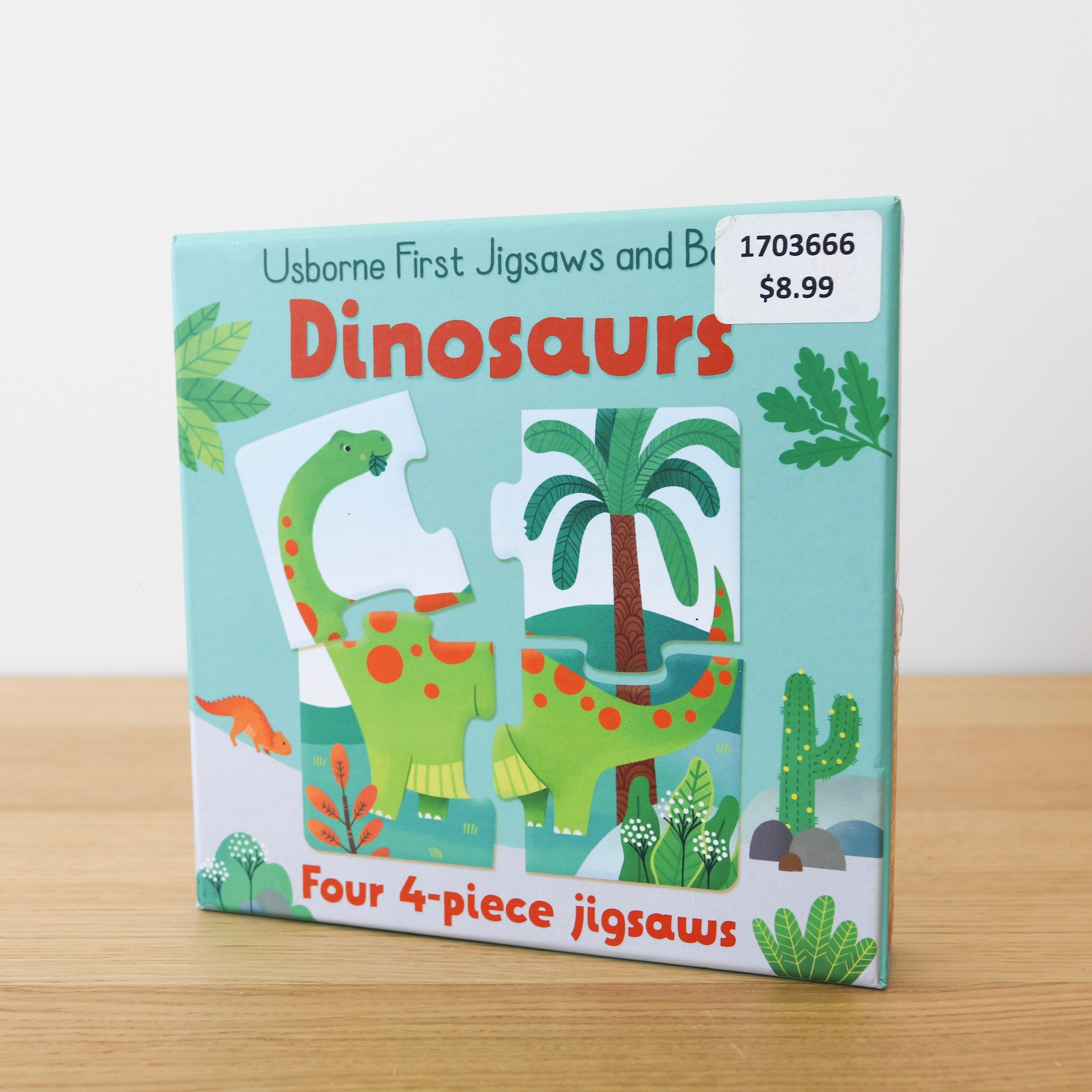 First Jigsaws and Book: Dinosaurs