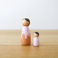 Sprinkle Donut Peg Dolls (2 pcs.)