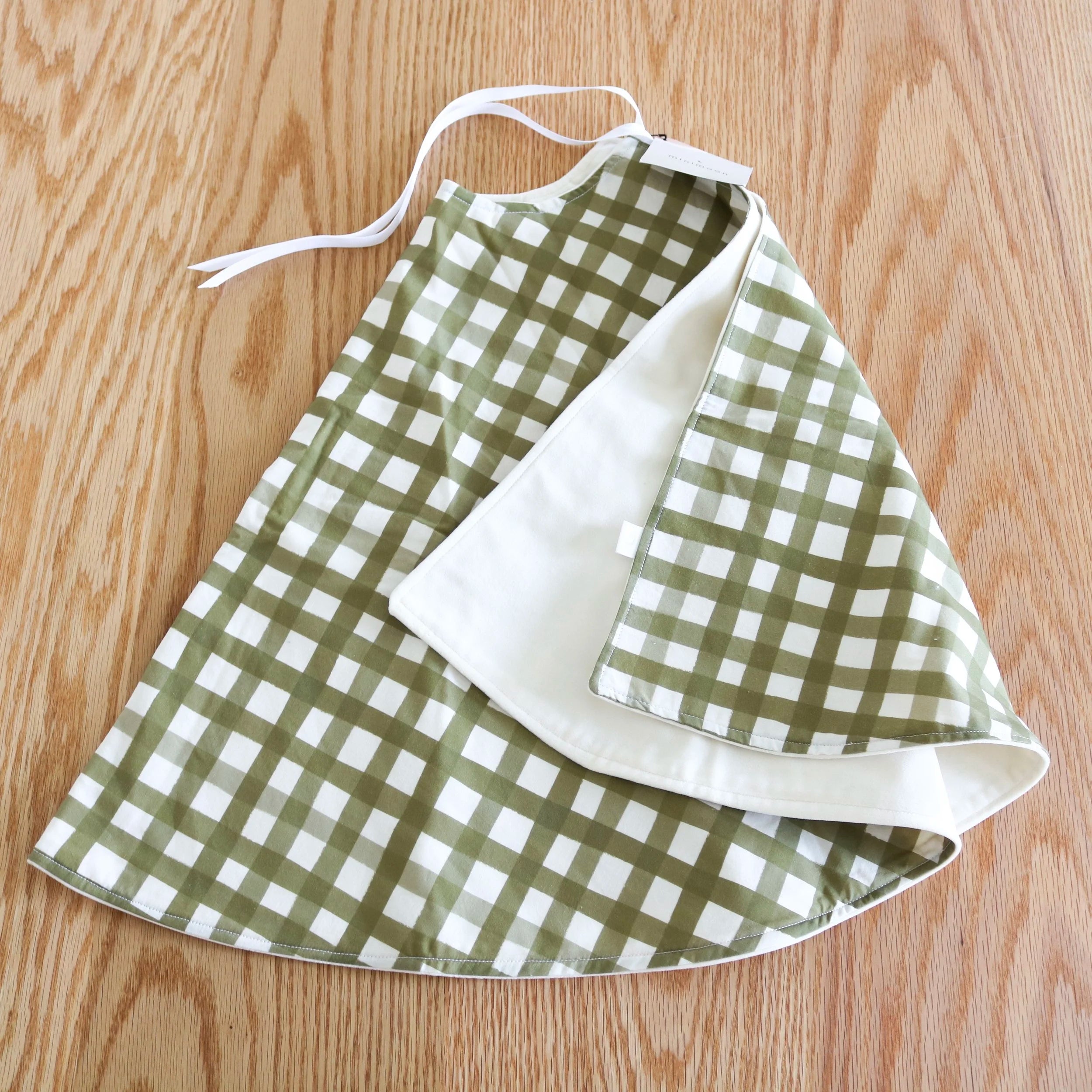 Olive Gingham Cape