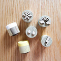 Tampons pour pâte à modeler sur le thème de la météo (6 pièces)