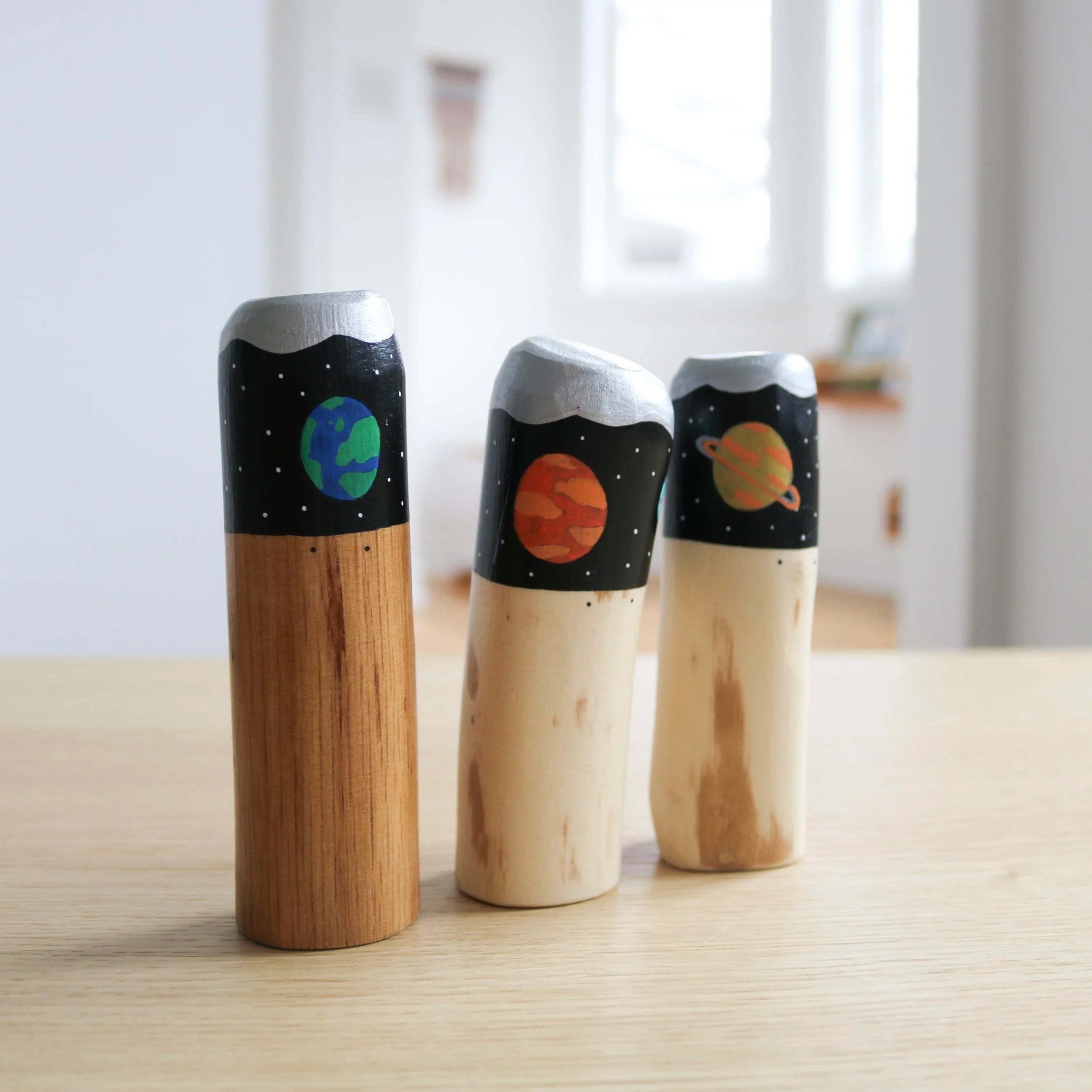 Gnomes du système solaire (3 pièces)