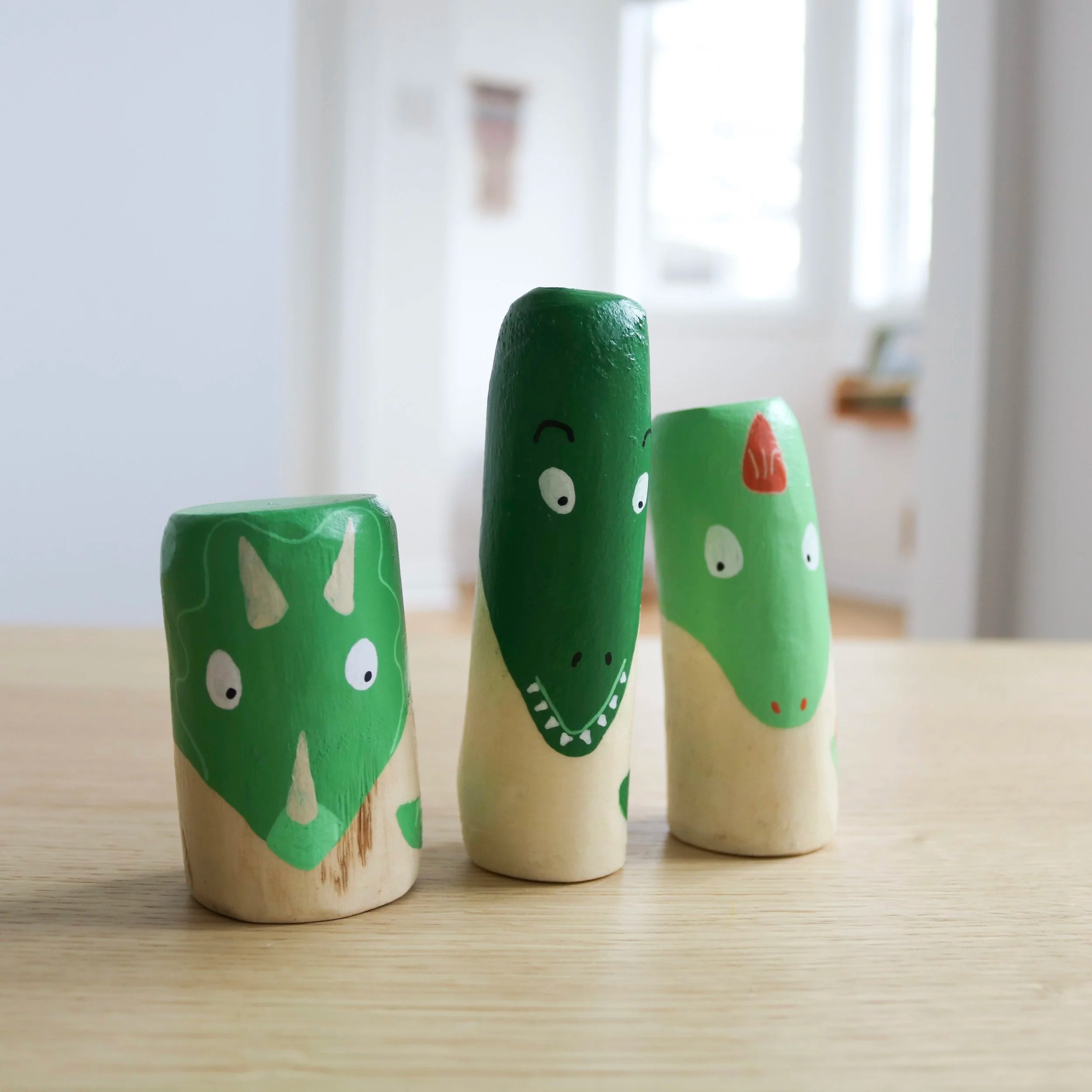 Gnomes dinosaures (3 pièces)