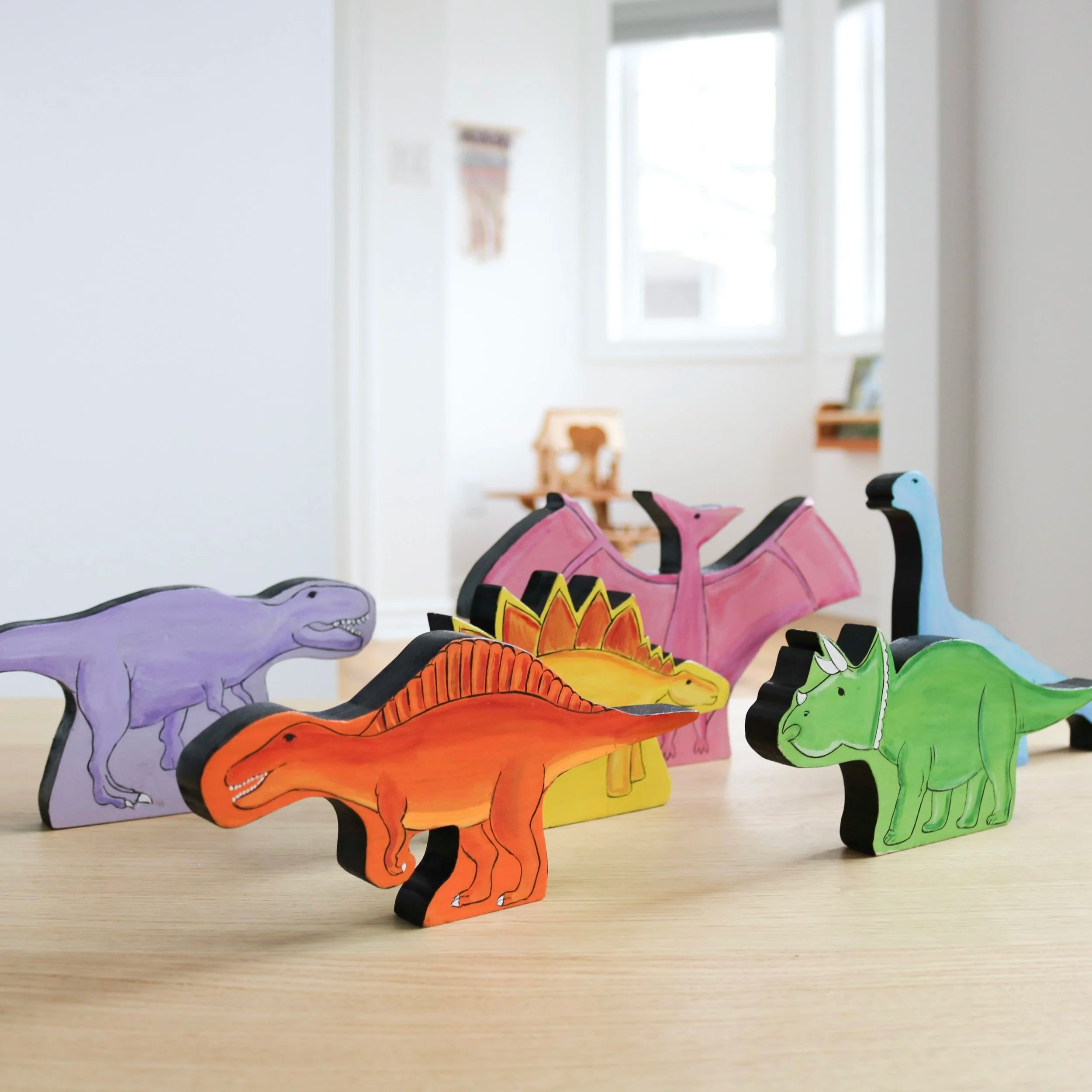 Dinosaures réversibles (6 pièces)