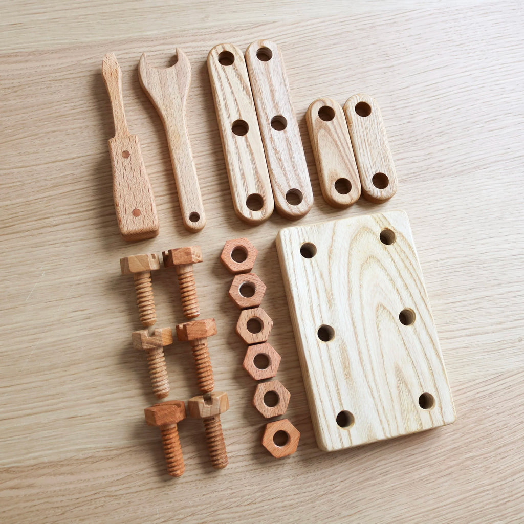 Jeu de construction en bois