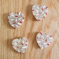 Biscuits en forme de cœur en bois (4 pièces) 