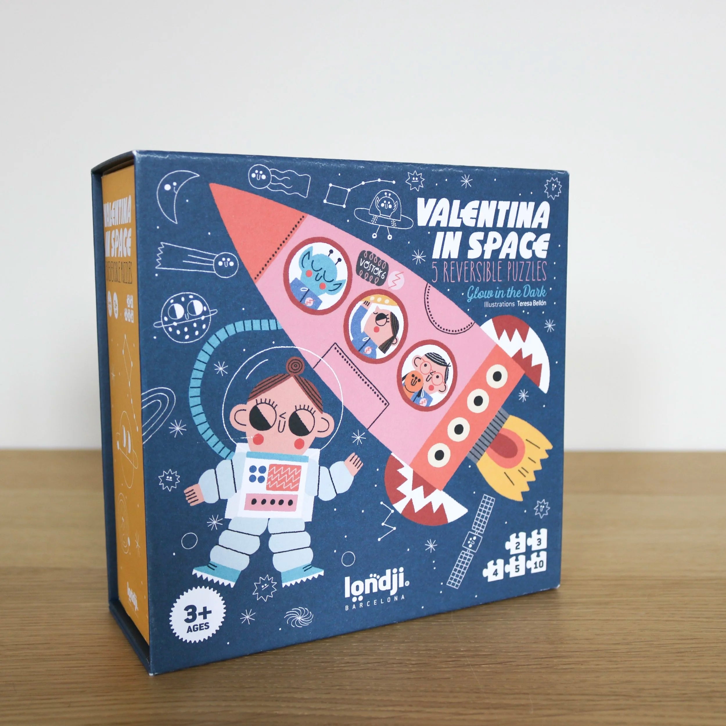 Valentina dans l'espace : des puzzles réversibles