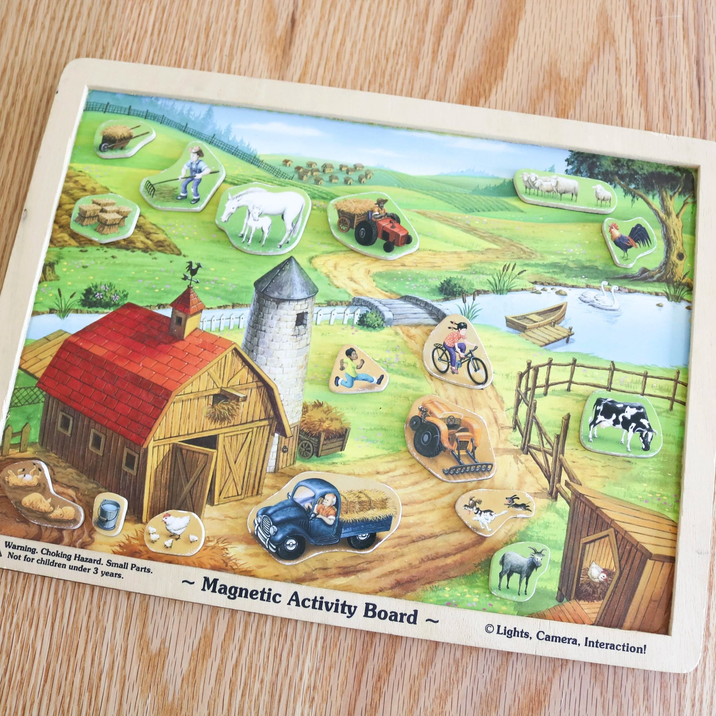 Tableau d'activités magnétiques de la ferme