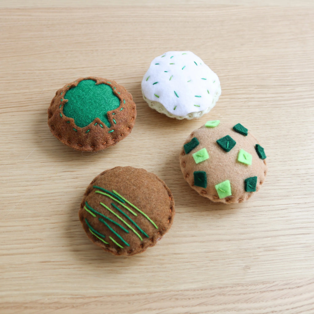 Biscuits en feutrine pour la Saint-Patrick (4 pièces)
