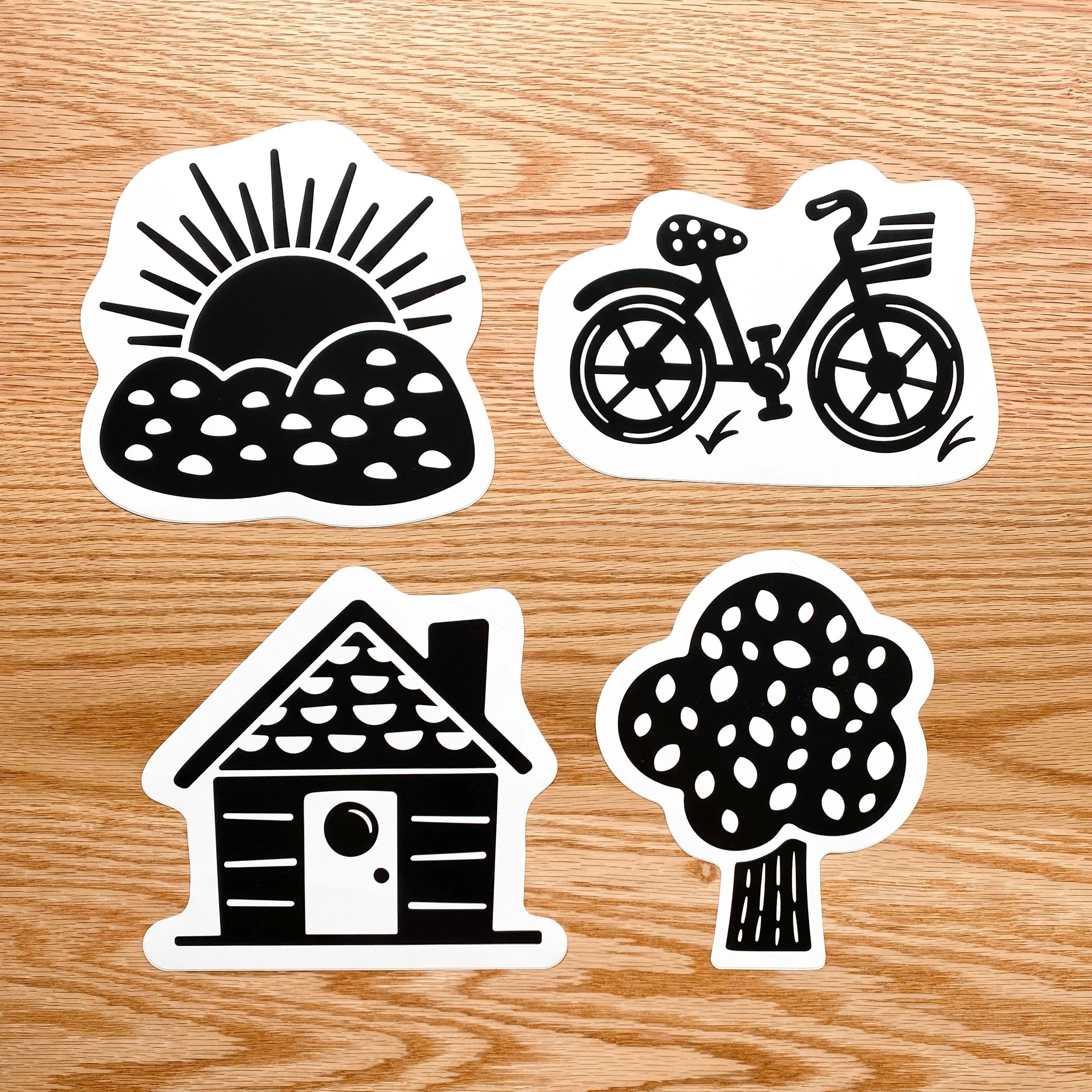 Stickers muraux à contraste élevé