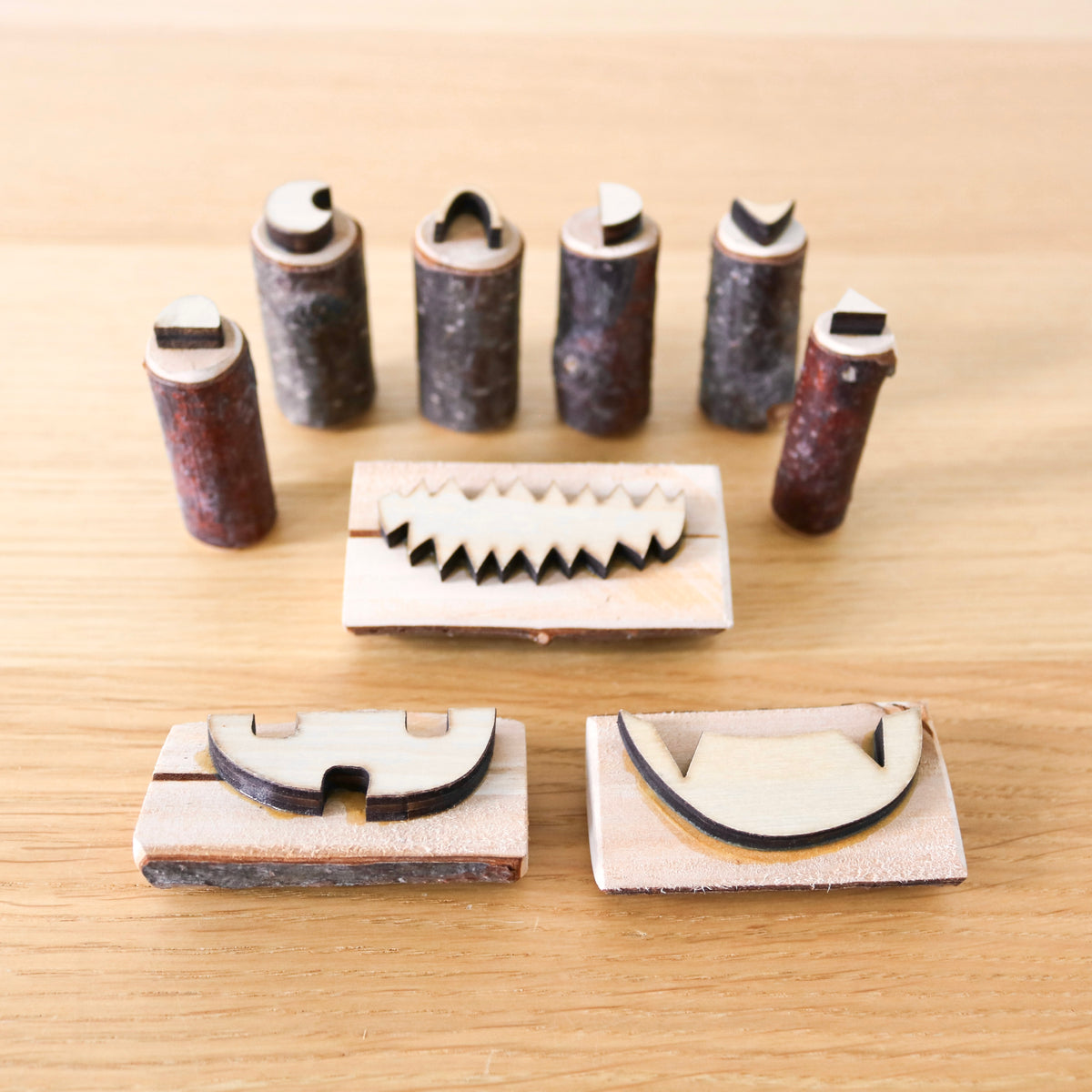 Pumpkin Face Play Dough Stamps (9 pcs.)