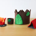 Tree Stump Home and Camping Playset