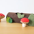 Hollow Log and Mushroom Playset