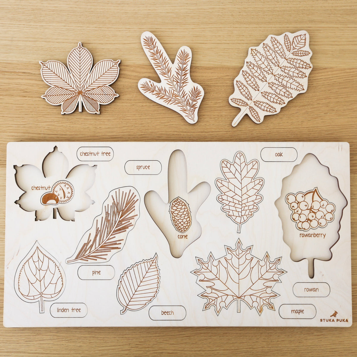 Leaves Wooden Puzzle