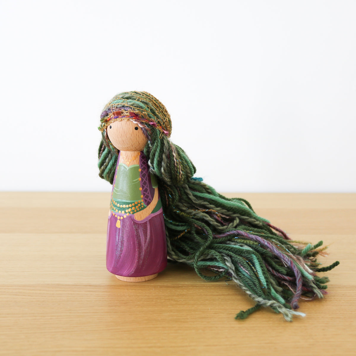 Large Fortune Teller Peg Doll