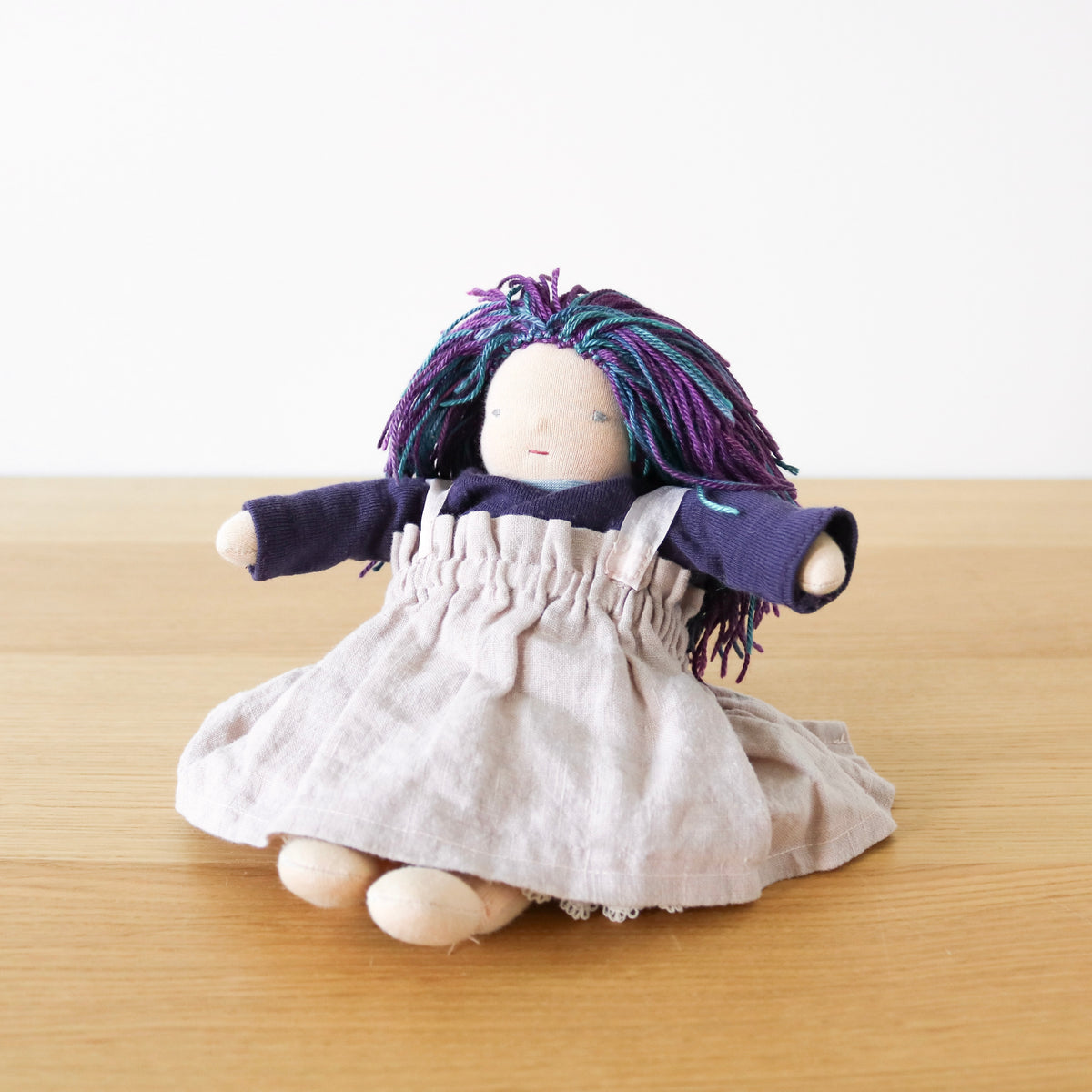 Waldorf Doll with Purple and Blue Hair (7")