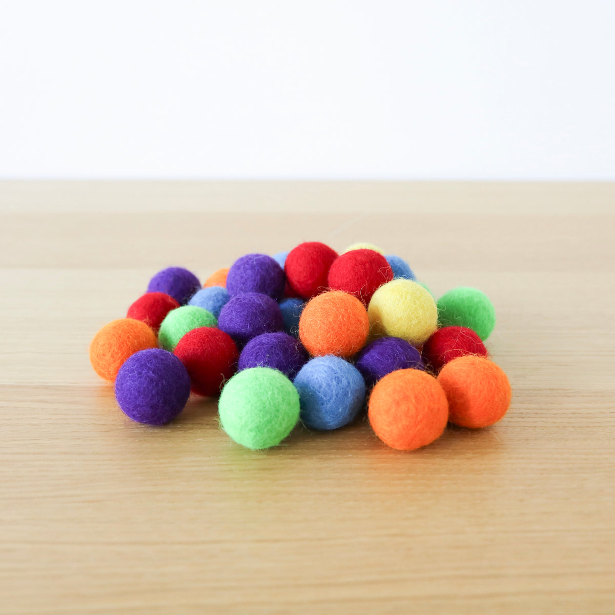Rainbow Felt Balls (25 pcs.)