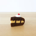 Felt Chocolate Caramel Cake Slice