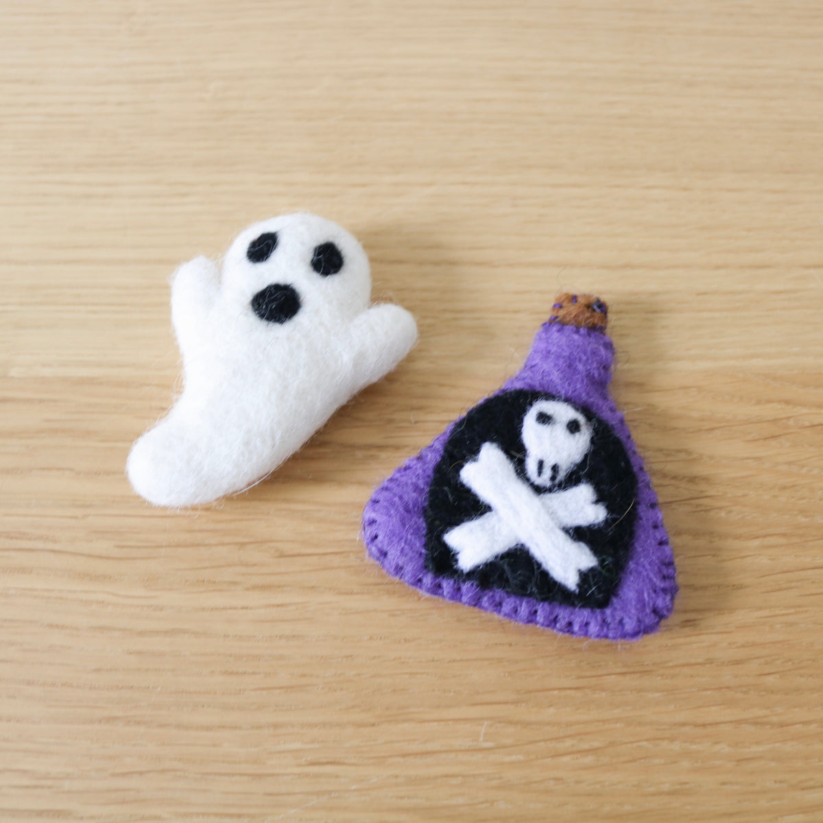 Felt Ghost and Bottle of Witch Poison